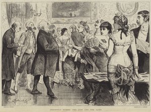 Kerstgasten, de leeuw en het lam door Frederick Barnard
